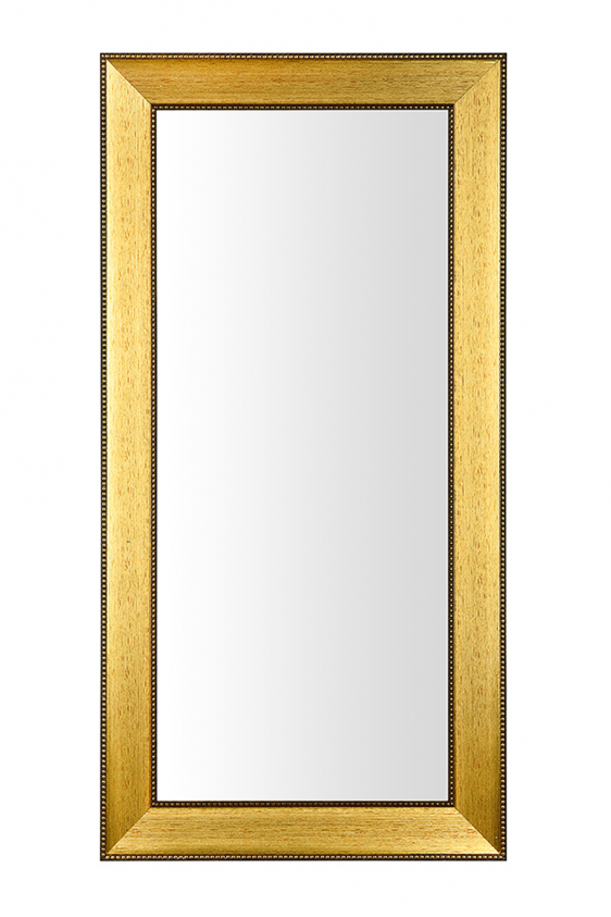 Geniş Yaldız Çerçeveli Küçük Boy Aynası 95x47x1,5 Royaleks-970